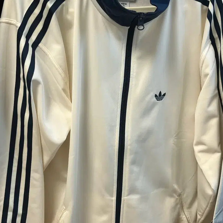 [BUNJANG] Adidas Track Top Navy/Ivory S/M / 아디다스 져지 남색 s M 아이보리 트랙탑