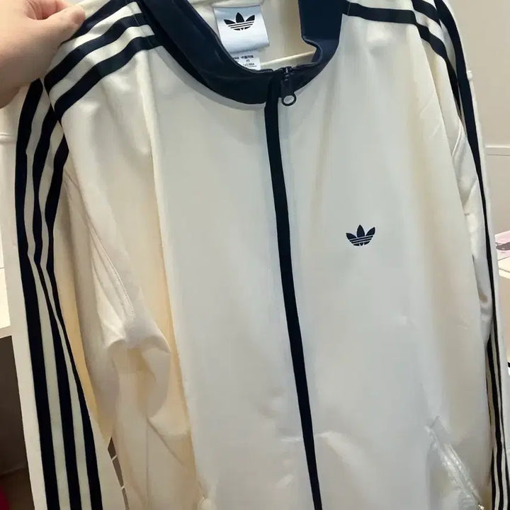[BUNJANG] Adidas Track Top Navy/Ivory S/M / 아디다스 져지 남색 s M 아이보리 트랙탑