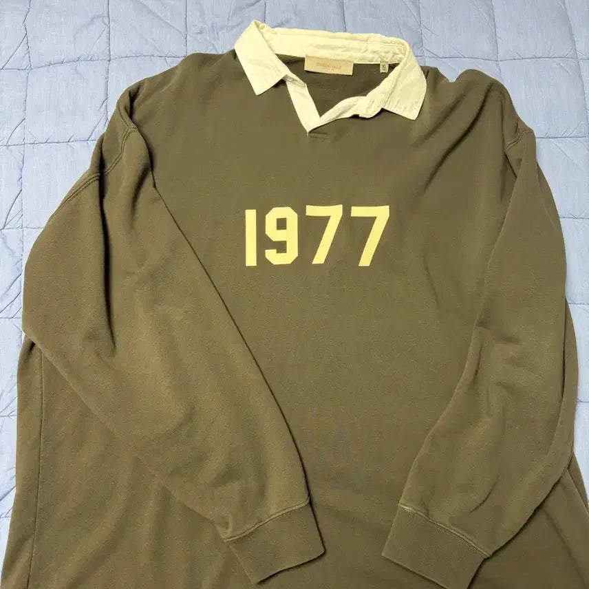 [BUNJANG] Essentials 1977 Rugby Long Sleeve Black XL / 에센셜 1977 럭비 롱슬리브 블랙 xl