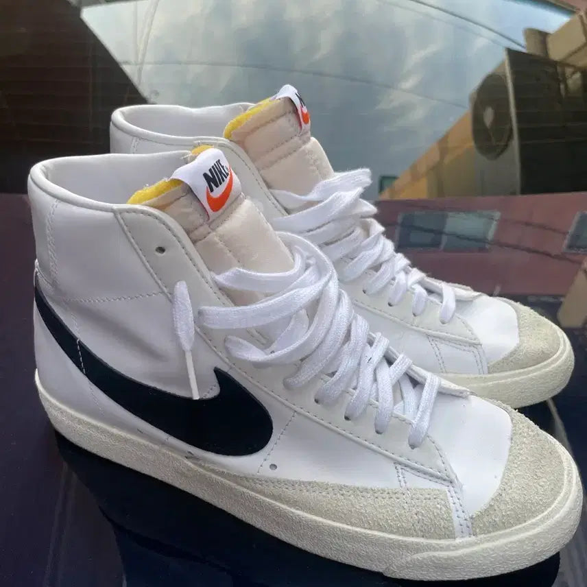 [BUNJANG] Nike Blazer High White Black Sneakers / 나이키 블레이저 흰검 하이 스니커즈