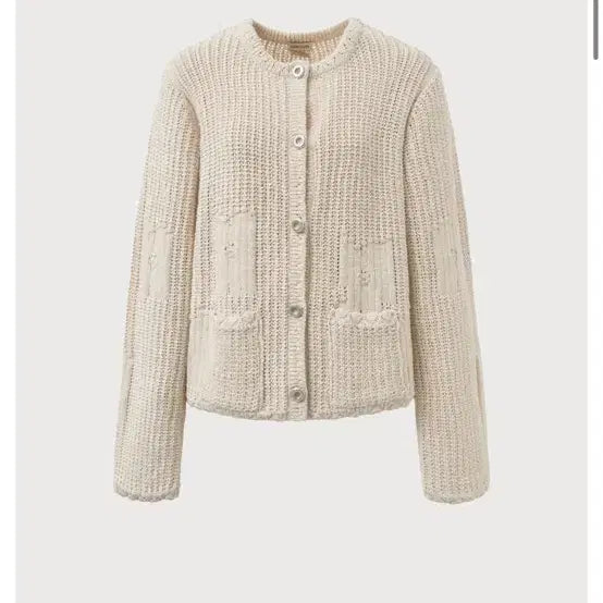 [SOLD OUT] 쏭스튜디오 Cozy Pocket Knit Jacket 내츄럴