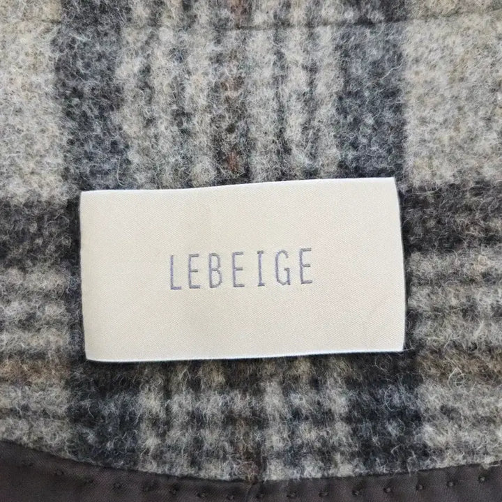 [BUNJANG] LEBEIGE Wool Blend Check Long Coat / LEBEIGE 르베이지 울 블렌드 체크 롱 코트