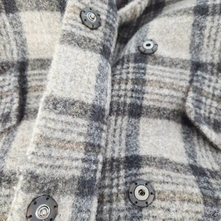 [BUNJANG] LEBEIGE Wool Blend Check Long Coat / LEBEIGE 르베이지 울 블렌드 체크 롱 코트