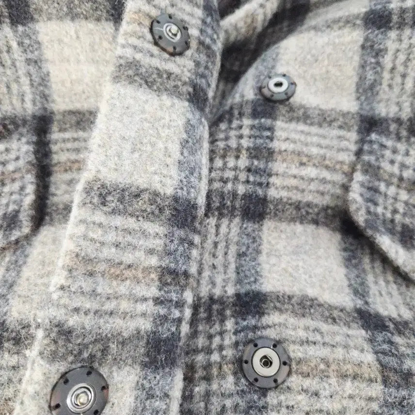 [BUNJANG] LEBEIGE Wool Blend Check Long Coat / LEBEIGE 르베이지 울 블렌드 체크 롱 코트
