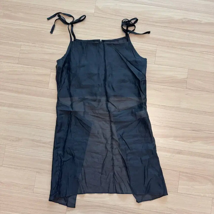 [BUNJANG] Roaill Back Point Layered See-through Dress / 로에일 백 포인트 레이어드 시스루 원피스