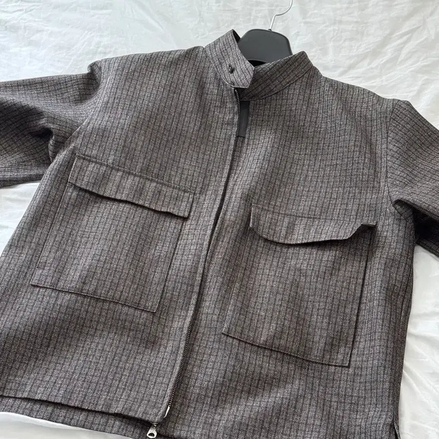 [BUNJANG] Solem Checkered Zip-Up Jacket / 솔렘 체크 집업 자켓