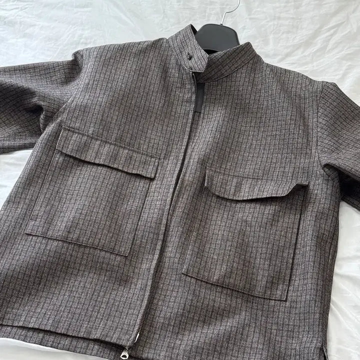 [BUNJANG] Solem Checkered Zip-Up Jacket / 솔렘 체크 집업 자켓