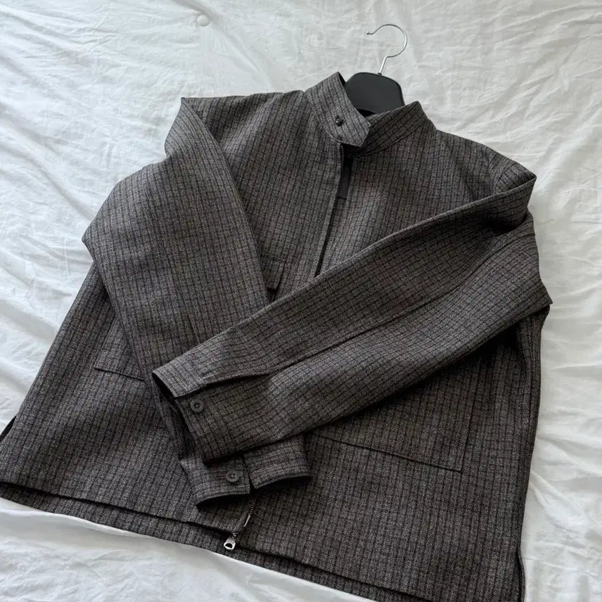 [BUNJANG] Solem Checkered Zip-Up Jacket / 솔렘 체크 집업 자켓