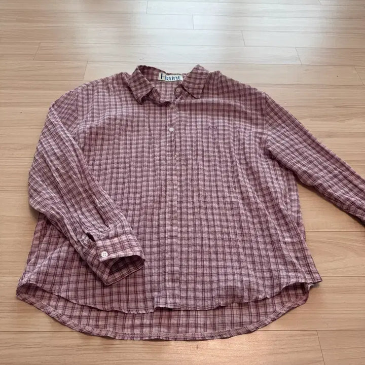 [BUNJANG] Heint Sheer Check Shirt / 헤인트 sheer check shirt 체크셔츠