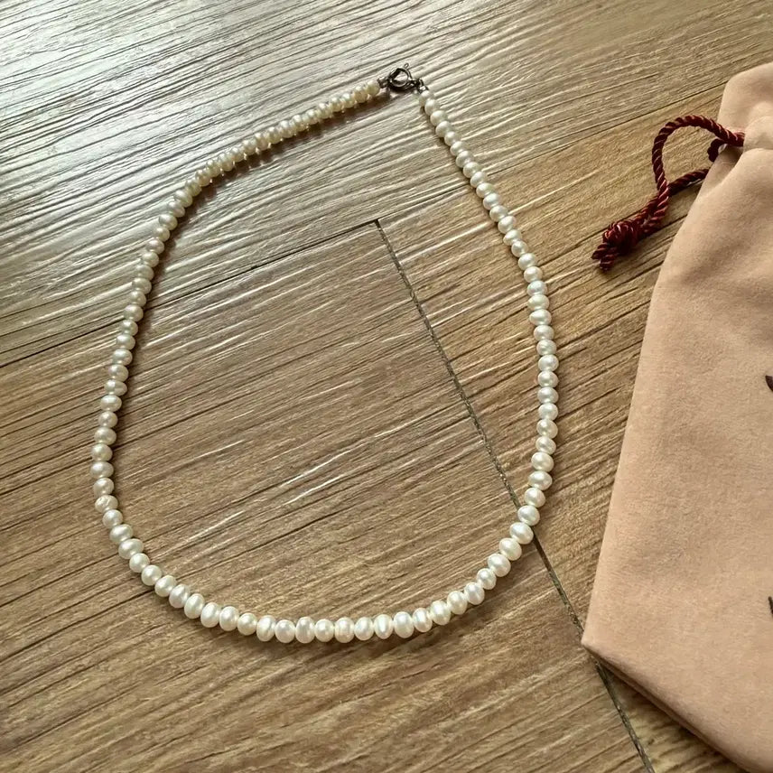 [BUNJANG] Jurix 4mm Freshwater Pearl Necklace / 쥬릭스 4mm 담수 진주 목걸이
