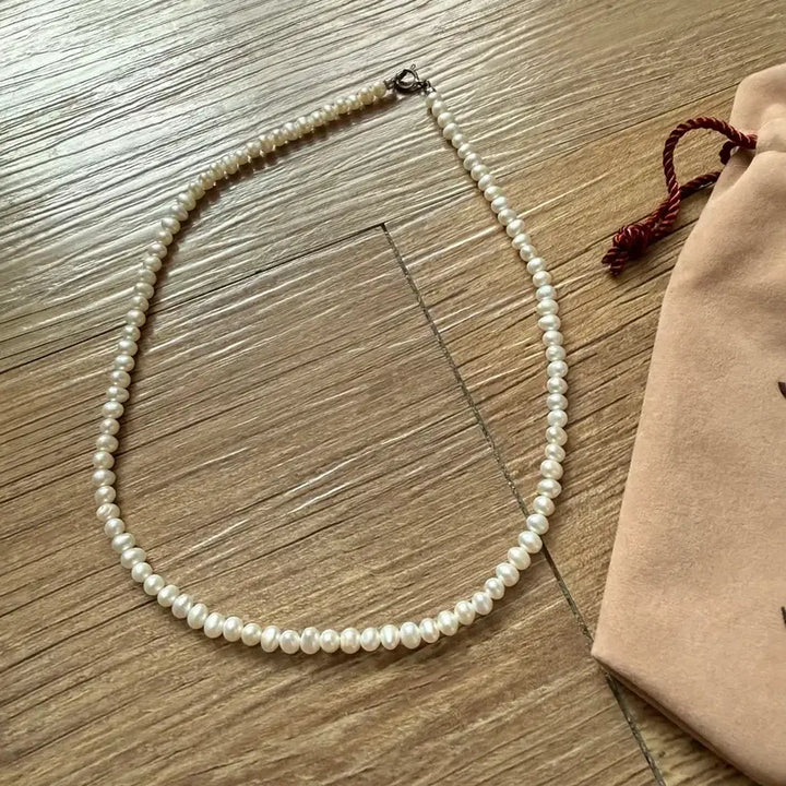 [BUNJANG] Jurix 4mm Freshwater Pearl Necklace / 쥬릭스 4mm 담수 진주 목걸이