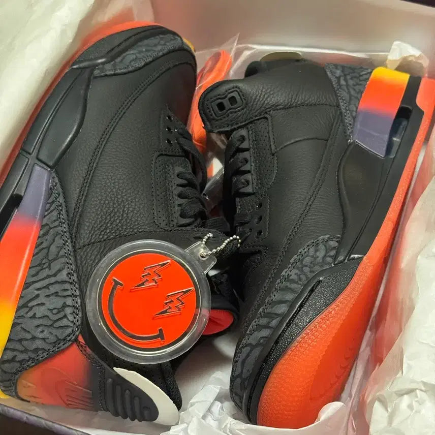 [BUNJANG] Nike Air Jordan 3 x J Balvin Retro Rio Sneakers / 나이키 에어 조던 3 x 제이발빈 레트로 리오 255mm