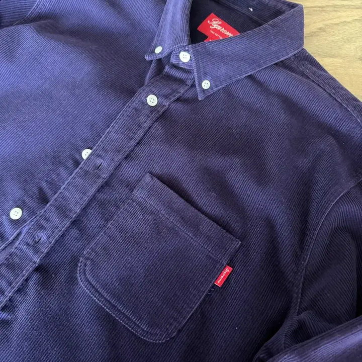 [SOLD OUT] 슈프림 22SS 코듀로이 셔츠 퍼플
