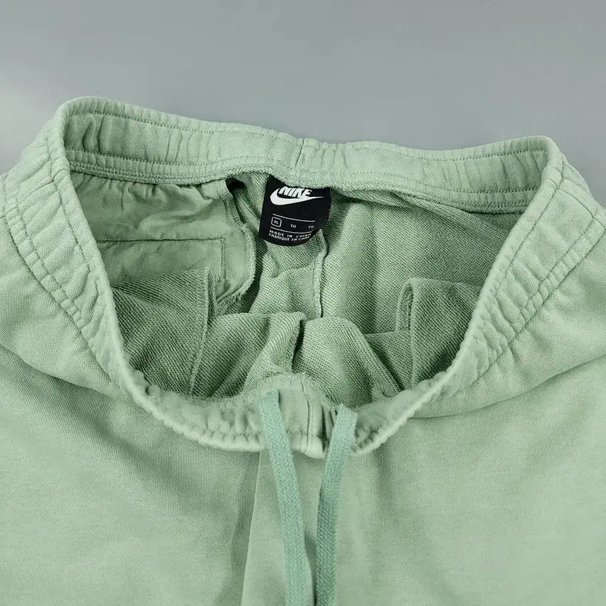 [BUNJANG] Nike Light Green Mint Swoosh Logo Jogger Sweatpants / 나이키 라이트그린 민트 스우시 로고 밴딩 조거팬츠 스웻팬츠 트레이닝복 3