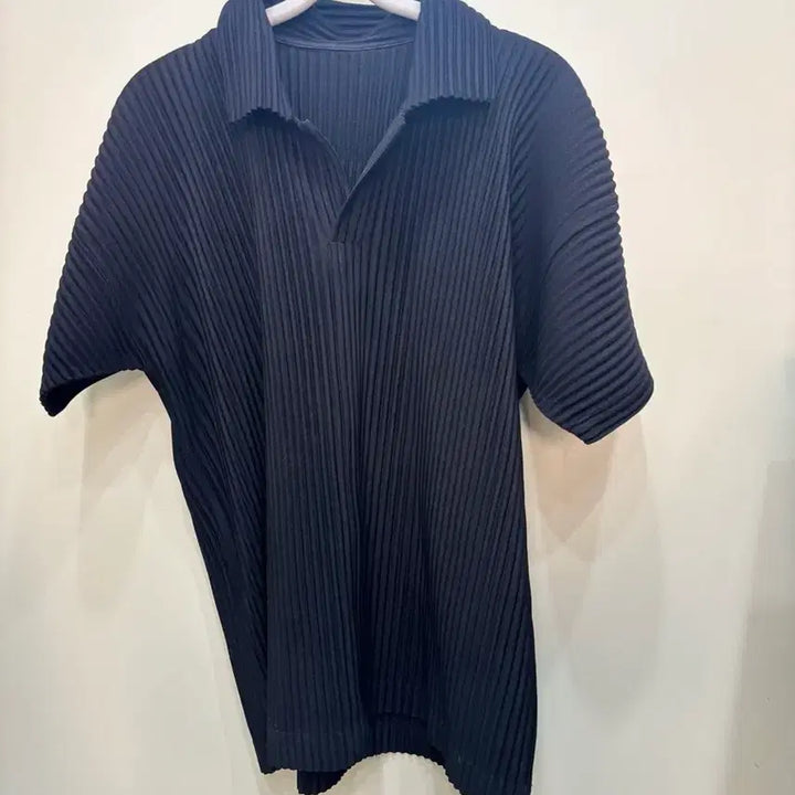 [BUNJANG] Homme Plissé Pleated T-shirt (Size 2) / 옴므플리세 빈팔티셔츠 2호입니다