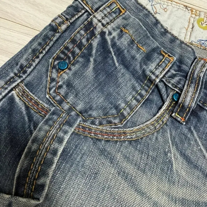 [BUNJANG] Kolon Desigual Denim Roll-Up Shorts (Unisex) / 코오롱 Desigual 데님 롤업 반바지(남여공용)