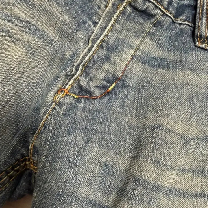 [BUNJANG] Kolon Desigual Denim Roll-Up Shorts (Unisex) / 코오롱 Desigual 데님 롤업 반바지(남여공용)