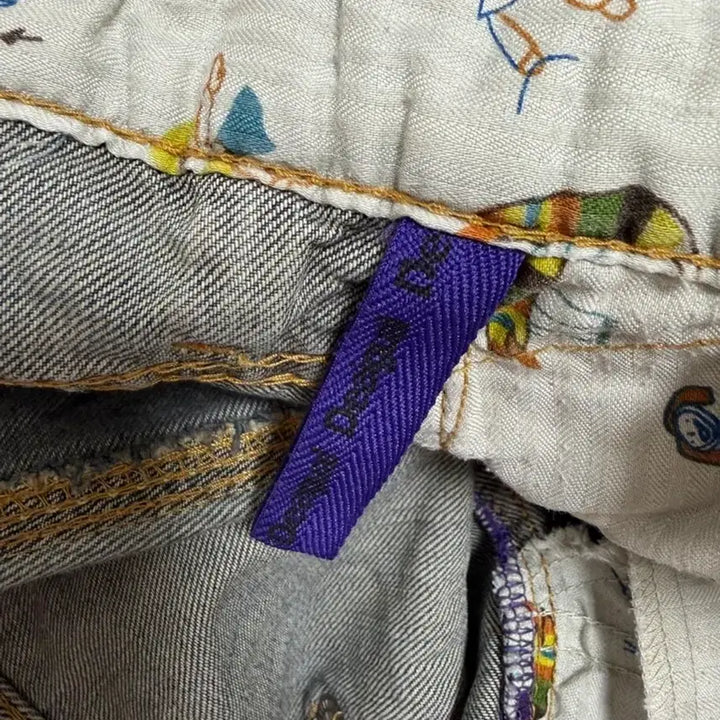 [BUNJANG] Kolon Desigual Denim Roll-Up Shorts (Unisex) / 코오롱 Desigual 데님 롤업 반바지(남여공용)