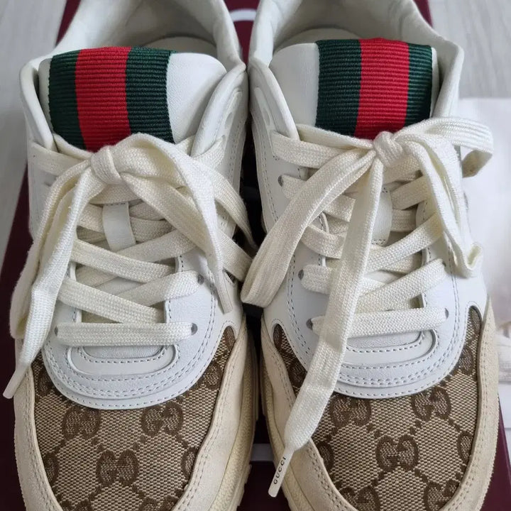 [BUNJANG] Gucci Rhyton Low Top Sneakers / 새상품급 백화점판 구찌 리웹 로우탑 스니커즈 6.5사이즈