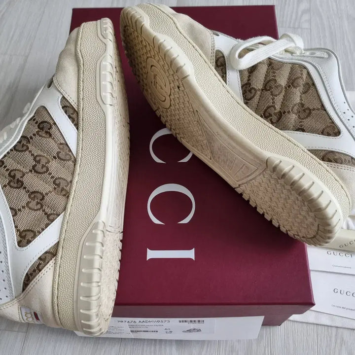 [BUNJANG] Gucci Rhyton Low Top Sneakers / 새상품급 백화점판 구찌 리웹 로우탑 스니커즈 6.5사이즈