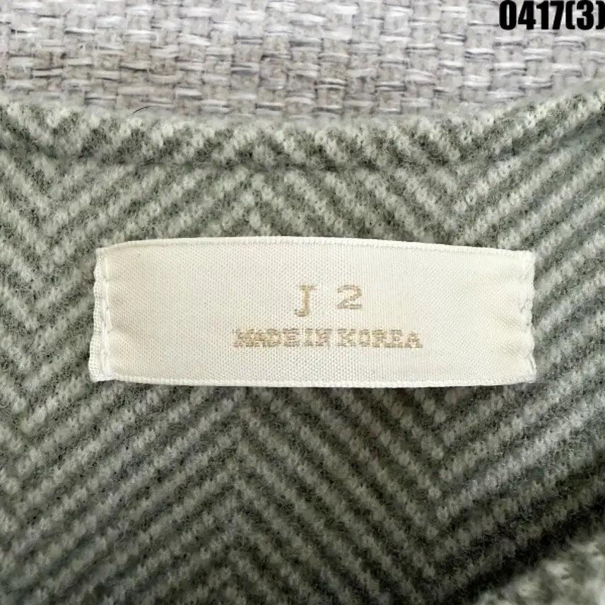 [BUNJANG] J2 Herringbone Collarless Short Jacket / J2 헤링본 노카라 숏 자켓 0417(3)