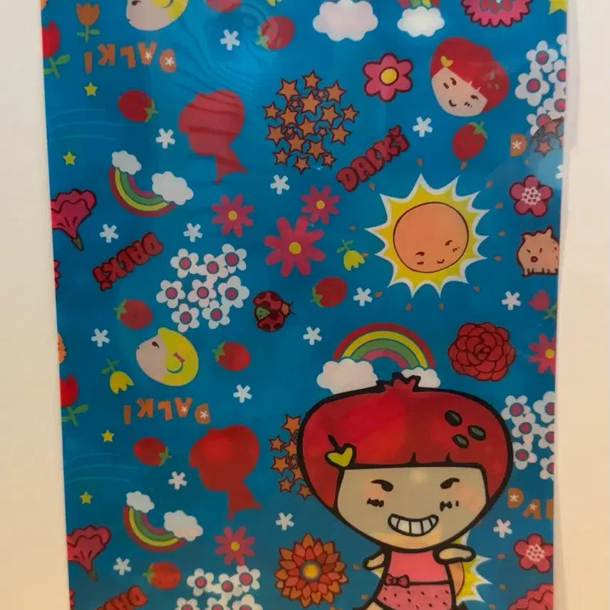 [SOLD OUT] (새상품) 고전 딸기가 좋아 A4 L자 파일 홀더