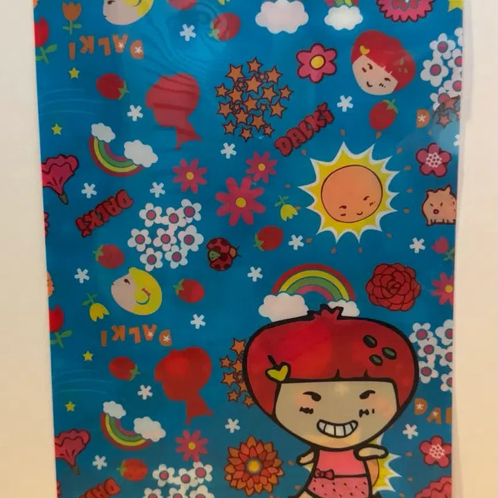 [SOLD OUT] (새상품) 고전 딸기가 좋아 A4 L자 파일 홀더