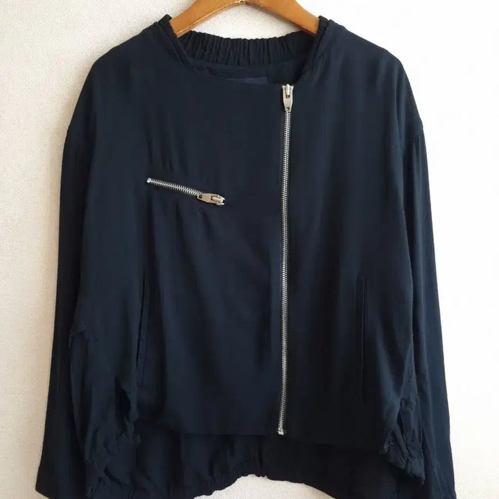 [BUNJANG] System Black Bomber Jacket / 한섬 SYSTEM 시스템 블랙 봄버 자켓