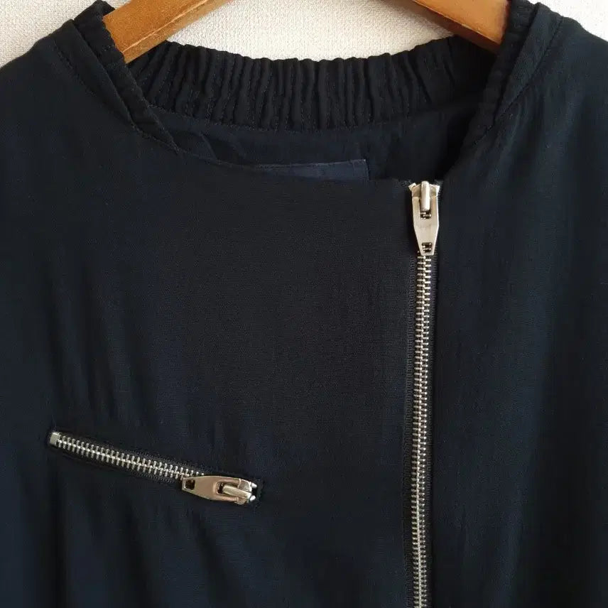 [BUNJANG] System Black Bomber Jacket / 한섬 SYSTEM 시스템 블랙 봄버 자켓