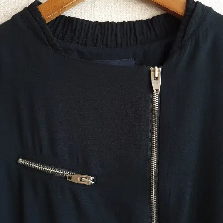 [BUNJANG] System Black Bomber Jacket / 한섬 SYSTEM 시스템 블랙 봄버 자켓