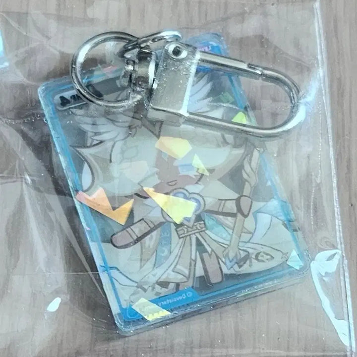 [BUNJANG] CookieRun: Bravers Pure Vanilla Acrylic Card Keyring / 쿠키런: 브레이버스 월드 챔피언십 퓨바 아크릴 카드 키링