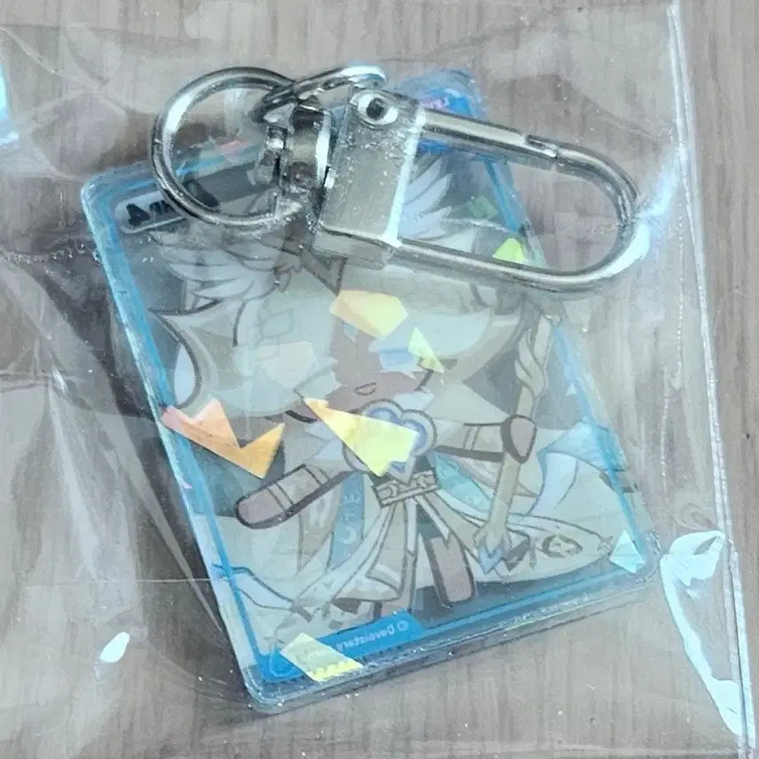 [BUNJANG] CookieRun: Bravers Pure Vanilla Acrylic Card Keyring / 쿠키런: 브레이버스 월드 챔피언십 퓨바 아크릴 카드 키링
