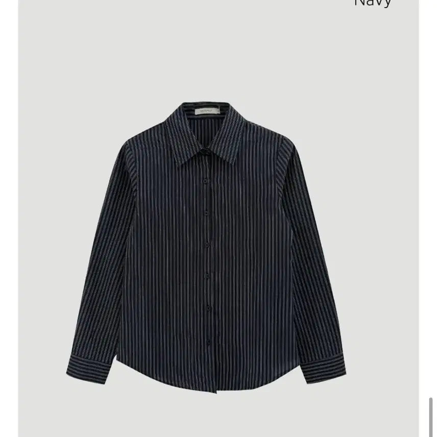 [BUNJANG] Nearwear Unusually Mate Stripe Shirt Navy S / 니어웨어 언유즈얼리 메이트 스트라이프 셔츠 네이비 S