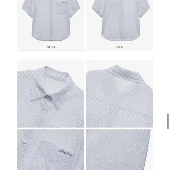 [SOLD OUT] 쥬시쥬디 시어서커 반팔 셔츠 새제품 S (마지막 가격내림) 오늘까지 판매