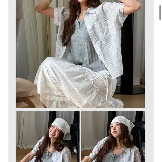[SOLD OUT] 쥬시쥬디 시어서커 반팔 셔츠 새제품 S (마지막 가격내림) 오늘까지 판매
