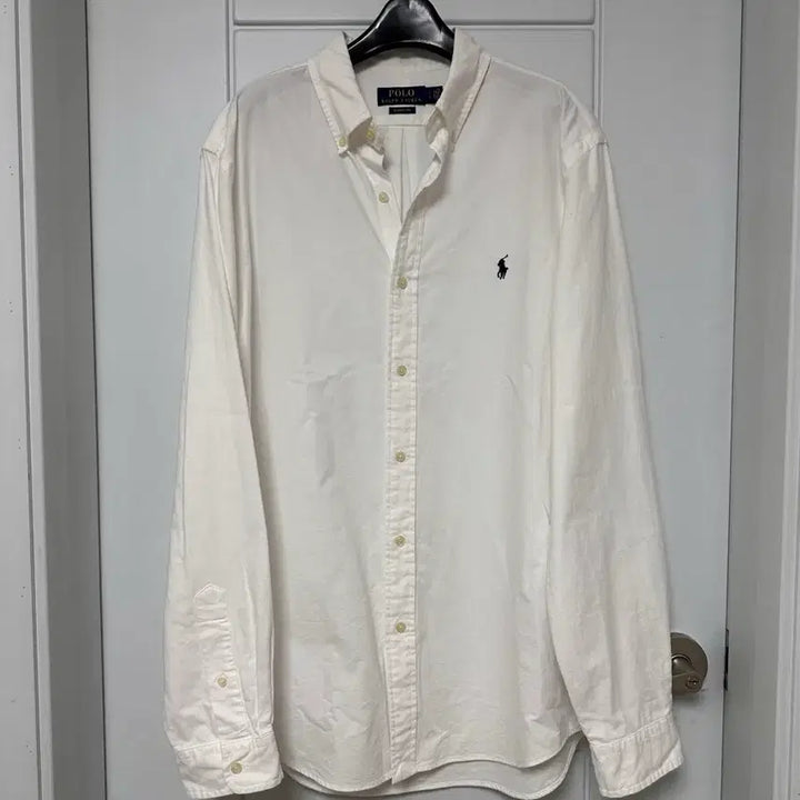 [SOLD OUT] 폴로 랄프로렌 화이트 셔츠 남방 정품인증 큐알가능 L 105 깨끗
