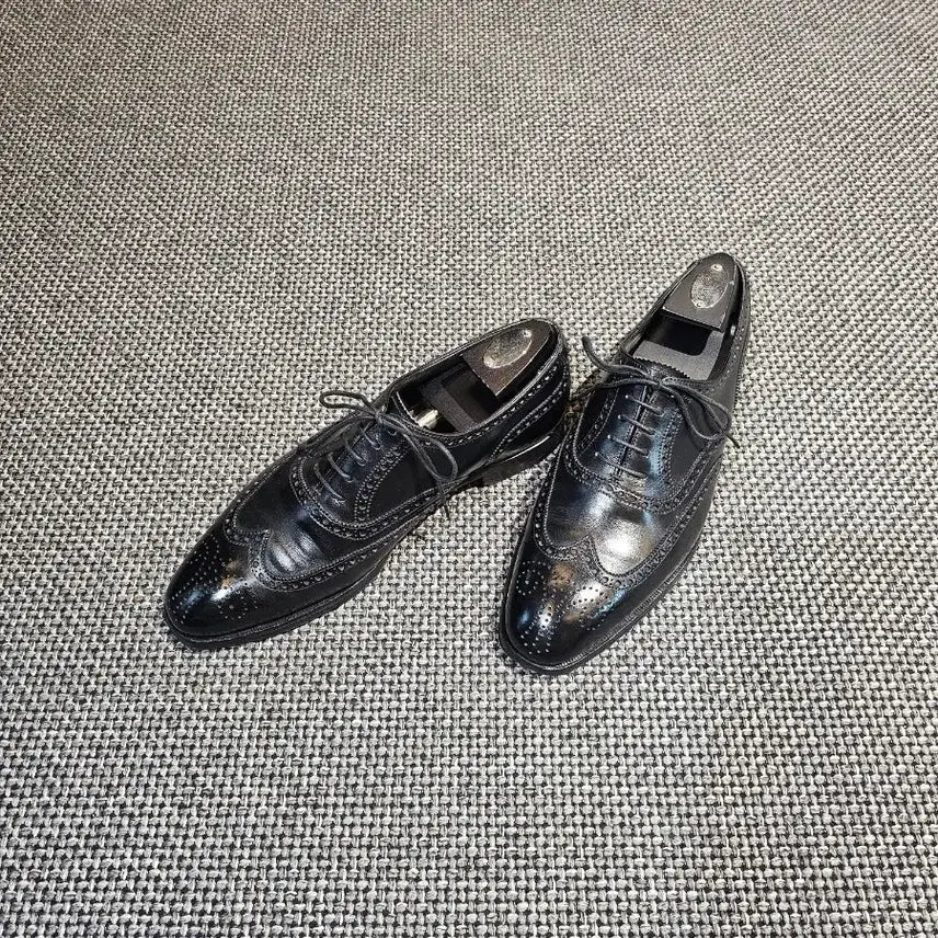 [BUNJANG] Crockett &amp; Jones Hand-Grade Clifford UK 6 Black Leather Brogues / 크로켓앤존스 핸드그레이드 clifford uk6