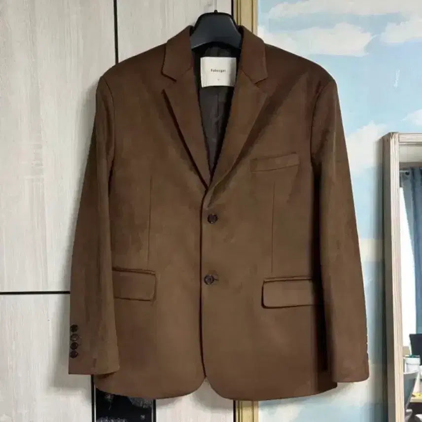 [BUNJANG] Fabregas Khan Suede Blazer Jacket / (2) 파브레가 칸 스웨이드 블레이저 자켓 (다크 브라운)