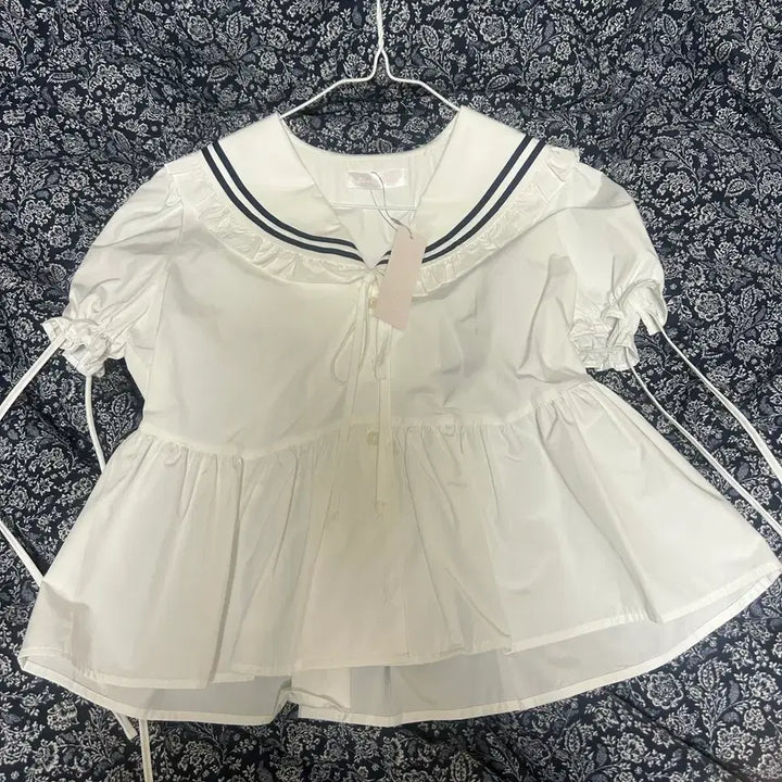 [SOLD OUT] 아이당클럽 세일러 블라우스 화이트 일브