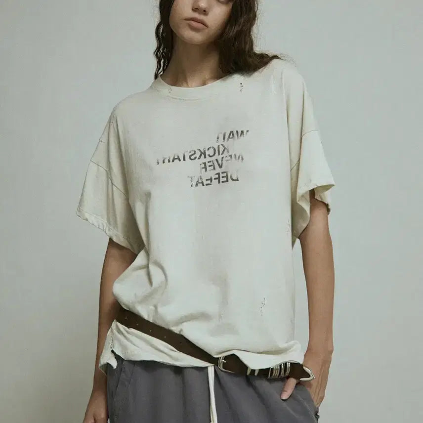 [BUNJANG] WKND Project Distressed Wash T-Shirt / wknd project distressed wash tee