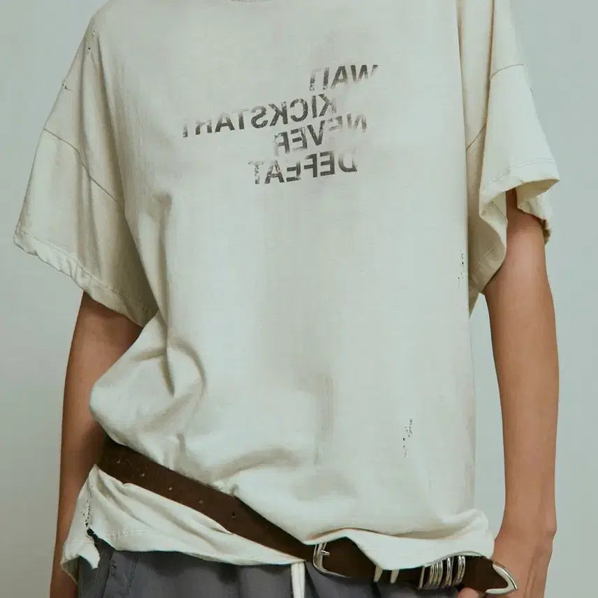 [BUNJANG] WKND Project Distressed Wash T-Shirt / wknd project distressed wash tee