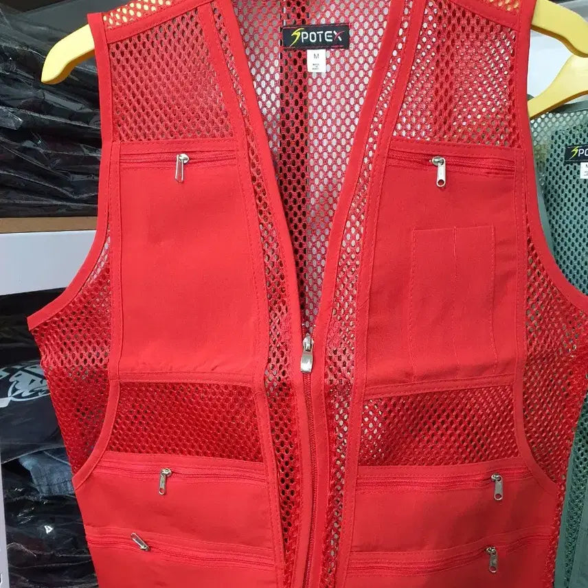 [BUNJANG] Korean Mesh Pocket Work Vest / 국산 주머니 망사조끼 작업조끼
