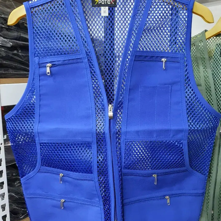 [BUNJANG] Korean Mesh Pocket Work Vest / 국산 주머니 망사조끼 작업조끼