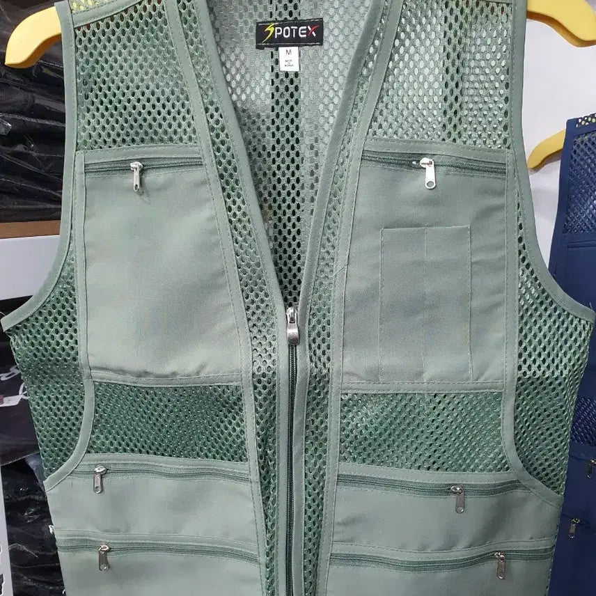 [BUNJANG] Korean Mesh Pocket Work Vest / 국산 주머니 망사조끼 작업조끼