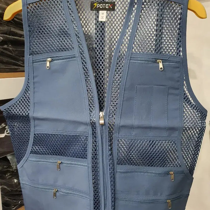 [BUNJANG] Korean Mesh Pocket Work Vest / 국산 주머니 망사조끼 작업조끼