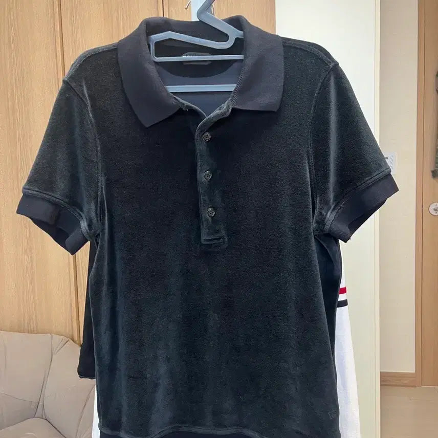 [BUNJANG] Tom Ford Velvet Velour Polo Shirt / 톰포드 벨벳 벨루어 카라티