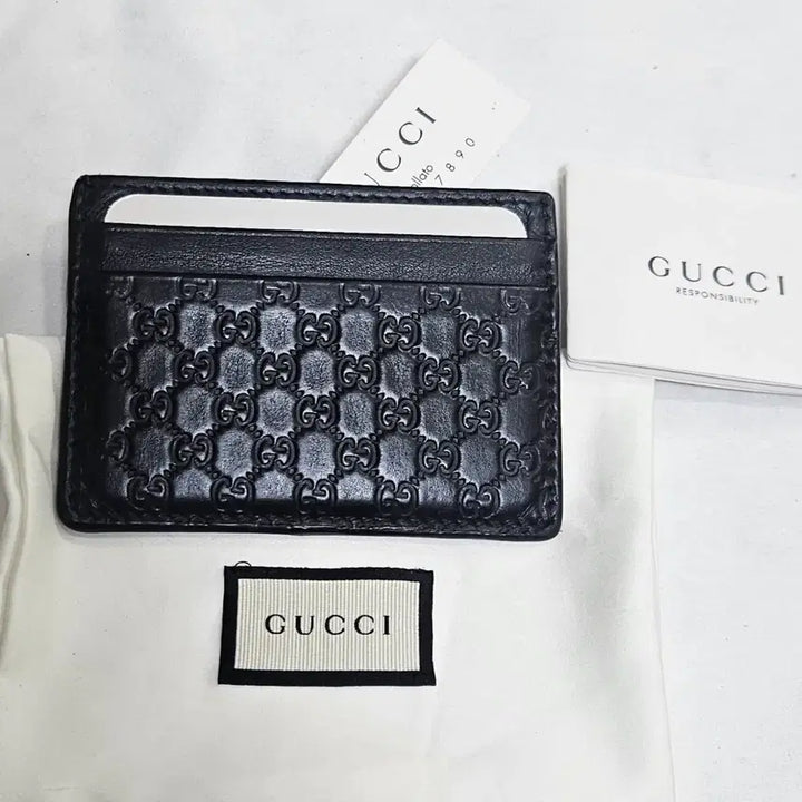 [BUNJANG] Gucci GG Card Wallet / 구찌 블랙 GG 카드지갑 모델 262837