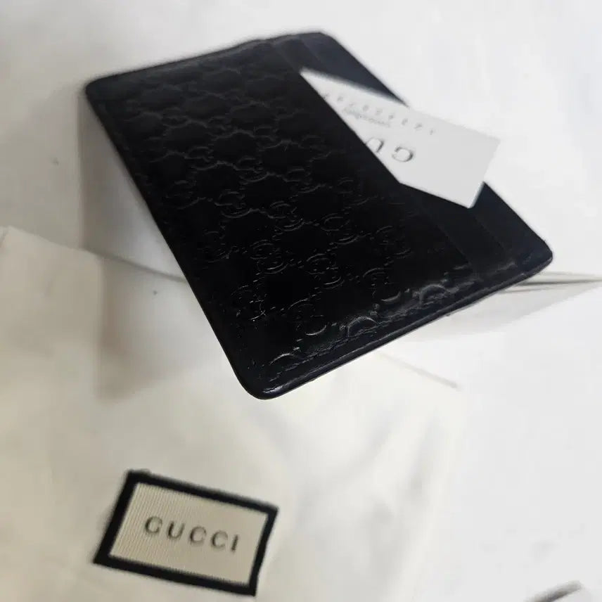 [BUNJANG] Gucci GG Card Wallet / 구찌 블랙 GG 카드지갑 모델 262837