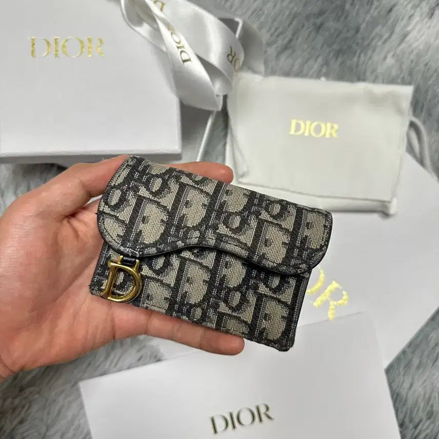 [BUNJANG] Dior Oblique Saddle Card Holder / (정품) 디올 오블리크 새들 카드지갑