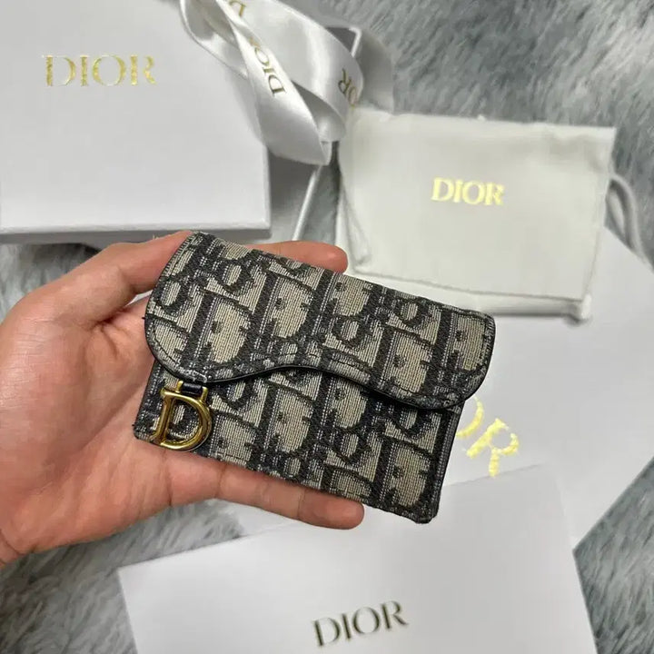[BUNJANG] Dior Oblique Saddle Card Holder / (정품) 디올 오블리크 새들 카드지갑